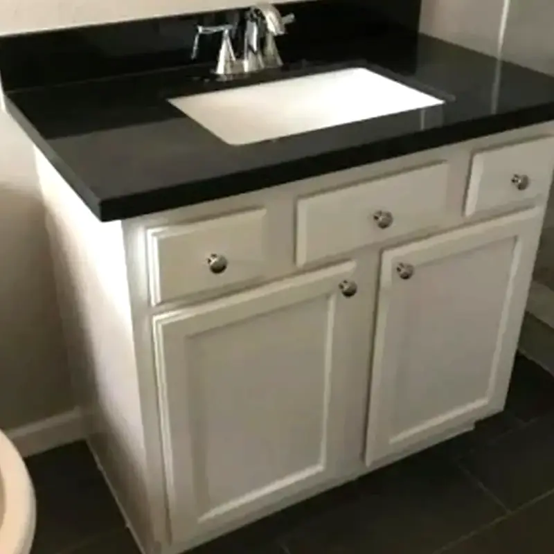 New bathroom vanity and faucet