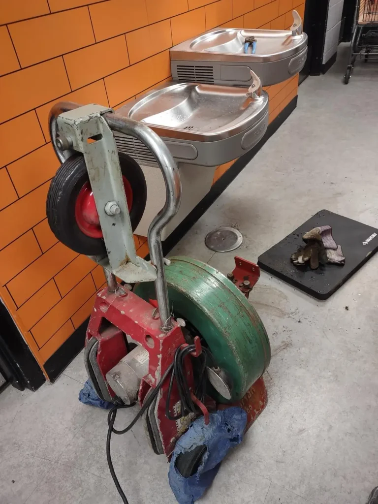 sewer snake machine vs hydro jetting